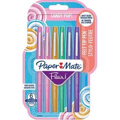 Paper Mate PAPER MATE Faserschreiber Flair 6er Candy Pop M 0.7 mm Blister 8161038 3026980288990