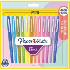 Paper Mate PAPER MATE Faserschreiber Flair 12er PASTELL M 0.7 mm Blister 8161047 3026981372773