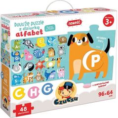 Bright Junior Media Duże Puzzle z Dziurką Alfabet 8163684 5902983491262