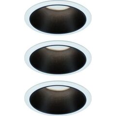 Paulmann Oprawa wbudowana Cole Coin 3-st ścimnianie LED 3x6,5W 2700K 230V Biały/Czarny Mat /Tworzywo sztuczne 8196962 4000870934029