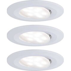 Paulmann Zestaw Calla IP65 ściemniana ruchoma LED 560lm 4000K 3x6,5W 230V Biały Mat 8196967 4000870999318