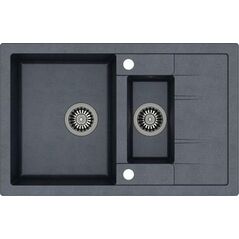 Zlewozmywak Quadron MORGAN 156 GraniteQ stalowy / czarny metalik 8267477 5903242531934