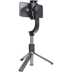 Selfie stick Partner Tele.com Zestaw / uchwyt selfie z pilotem na bluetooth triopod GIMBAL stabilizator czarny SSTR-L08 8318461 5903396072642