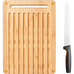 Deska do krojenia Fiskars z nożem drewniana 8440637 6424002012962