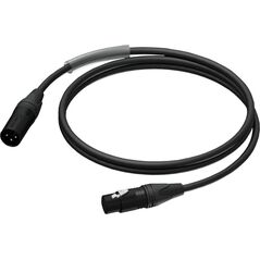 Kabel Procab XLR - XLR 0.5m czarny (PRA901/0.5) 8500962 5414795031265