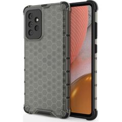 Hurtel Honeycomb etui pancerny pokrowiec z żelową ramką Samsung Galaxy A72 4G czarny 8588916 9111201925496