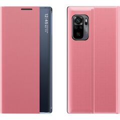 Hurtel Sleep Case pokrowiec etui z klapką typu Smart Cover Xiaomi Redmi K40 Pro+ / K40 Pro / K40 / Poco F3 różowy 8616316 9111201931251