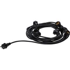 Paulmann Outdoor łańcuch świetlny 230V IP44 7xE27 8,5m Czarny 8718049 4000870943168