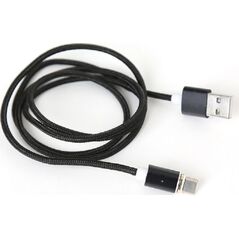 Kabel USB Platinet USB-A - microUSB 1 m Czarny (PUCMPM1) 8734445 5907595439589