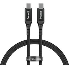 Kabel USB Crong USB-C - USB-C 1.5 m Czarny (CRG-AL15USCC-BLK) 8764316 5907731987431