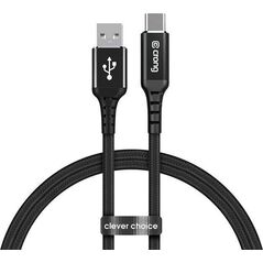 Kabel USB Crong USB-A - USB-C 1.5 m Czarny (CRG-AL15USAC-BLK) 8764317 5907731987448