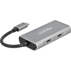 HUB USB Delock 2x USB-C  + 2x USB-A 3.2 Gen2 (63260) 8851891 4043619632602