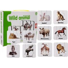 Lean Sport Puzzle edukacyjne w języku angielskim dzikie zwierzęta 10 elementów 8912597 5903802454024