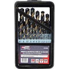 Wiertło AWTools AWTOOLS WIERTŁO METAL HSS M2 KPL. 25szt. /1,0-13,0mm/ PREMIUM AW42005 8964141 5903678606367