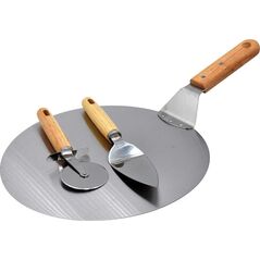 Brunbeste ŁOPATA ŁOPATKA DO PIZZY 30 cm Z PRZYBORAMI 2935 9352697 5906716929350