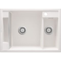Zlewozmywak Deante MAGNETIC - granitowy magnetyczny 1.5-komorowy Biały (ZRM A503) 9458816 5908212094952