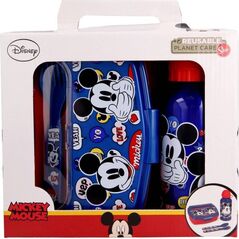 Mickey Mouse Mickey Mouse - Zestaw lunchbox, bidon 400ml, sztućce 9502162 8412497501632