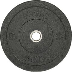 HMS Talerz Olimpijski Bumper Czarny 25 Kg 9503528 5907695596304