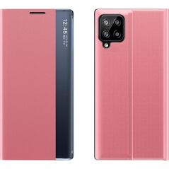 Hurtel Sleep Case pokrowiec etui z klapką typu Smart Cover Samsung Galaxy A22 4G różowy 9511317 9145576220290