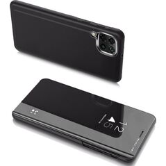 Hurtel Clear View Case futerał etui z klapką Samsung Galaxy A22 5G czarny 9511336 9145576220115