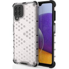 Hurtel Honeycomb etui pancerny pokrowiec z żelową ramką Samsung Galaxy A22 4G przezroczysty 9511361 9145576213520