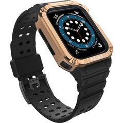 Hurtel Protect Strap Band opaska z etui do Watch 7 / 6 / 5 / 4 / 3 / 2 / SE (45 / 44 / 42mm) obudowa pancerny pokrowiec na zegarek czarny 9537660 5907769311857