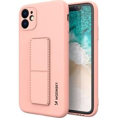 Wozinsky Wozinsky Kickstand Case elastyczne silikonowe etui z podstawką Samsung Galaxy A72 4G różowy 9598991 9145576226605