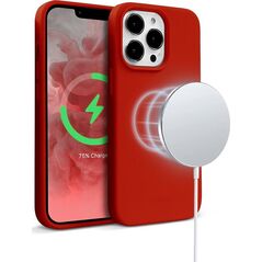 Crong Crong Color Cover Magnetic - Etui iPhone 13 Pro Max MagSafe (czerwony) 9619698 5904310700658