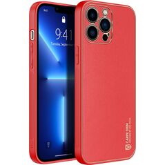 Dux Ducis Dux Ducis Yolo eleganckie etui pokrowiec ze skóry ekologicznej iPhone 13 Pro Max czerwony 9633396 6934913045817