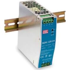 Mean Well Zasilacz impulsowy AC/DC na szyne DIN 120W 90-264VAC Uwyj 24VDC 5A NDR-120-24 9643530 5902887089879