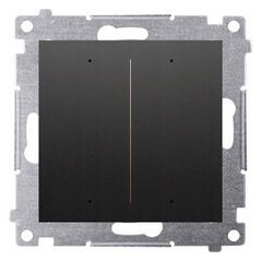 Kontakt-Simon Simon 54 GO Sterownik przyciskowy oświetleniowy - 2 wyjścia 5A sterowany smartfonem WiFi 230V (moduł) czarny mat DEW2W.01/49 9643872 5902787875114