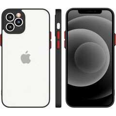 Hurtel Milky Case silikonowe elastyczne półprzezroczyste etui do Samsung Galaxy S21+ 5G (S21 Plus 5G) czarny 9652088 5907769312083