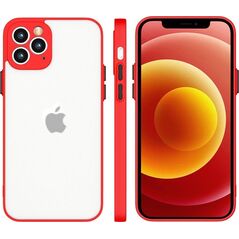 Hurtel Milky Case silikonowe elastyczne półprzezroczyste etui do Xiaomi Redmi Note 10 / Redmi Note 10S czerwony 9652118 5907769312052