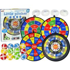 LeanToys Zestaw Gier Dart Tarcza 36 cm Piłki na Rzepy 9689771 5904204757171