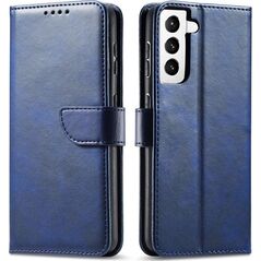 Hurtel Magnet Case elegancki futerał etui pokrowiec z klapką i funkcją podstawki Samsung Galaxy S22+ (S22 Plus) niebieski 9738613 9145576241899