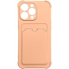 Hurtel Card Armor Case etui pokrowiec do iPhone 12 Pro portfel na kartę silikonowe pancerne etui Air Bag różowy 9738703 9145576235362