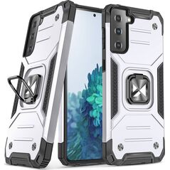 Wozinsky Wozinsky Ring Armor pancerne hybrydowe etui pokrowiec + magnetyczny uchwyt Samsung Galaxy S22+ (S22 Plus) srebrny 9738779 9145576239735