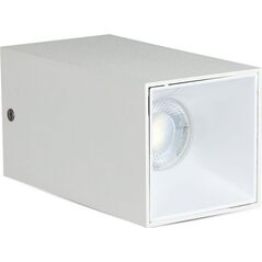 Lampa sufitowa V-TAC spot sufitowy VT-882 GU10 35W IP20 kwadrat 14 x 7,4 cm biały 9740398 3800157651882