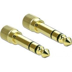 Adapter AV Delock Jack 3.5mm - Jack 6.3mm złoty (65983) 9809598 4043619659838