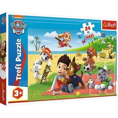 Trefl Puzzle 24 Maxi Zabawa na kocu TREFL 9884960 5900511143461