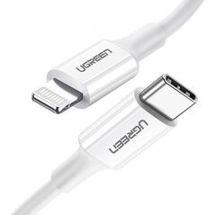 Kabel USB Ugreen USB-C - Lightning 0.5 m Biały (6957303867479) 9900368 6957303867479