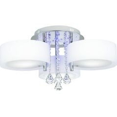 Lampa sufitowa Mdeco Sufitowa Lampa glamour ELMDRS8006/3 8C MDECO metalowa 9935184 5902021245123