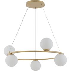 Lampa wisząca Sigma Lampa modernistyczna GAMA KOŁO Sigma 5-punktowa złoty 9937348 5907554417696