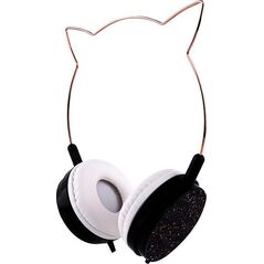 Słuchawki Partner Tele.com Słuchawki nagłowne CAT EAR model YLFS-22 Jack 3,5mm czarne 9940216 5903396142215