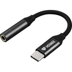 Adapter USB Yenkee YTC 102 USB-C - Jack 3.5mm Czarny  (35054433) 10002044 8590669303663