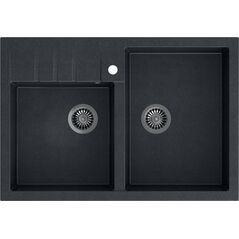 Zlewozmywak Quadron BILL 120 GraniteQ black diamond/slementy stalowe 9986912 5903242539961