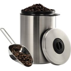 Xavax Pojemnik ze stali nierdzewnej do kawy o pojemności 1 kg z miarką 9998719 4047443422651