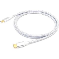 Kabel USB Equip USB-C - USB-C 1 m Biały (128356) 10035002 4015867226773