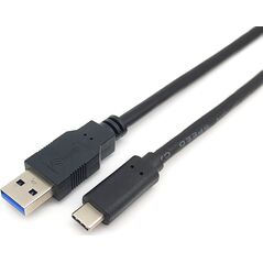 Kabel USB Equip USB-A - USB-C 2 m Czarny (128344) 10035003 4015867226551