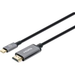 Kabel USB Manhattan USB-C - HDMI 2 m Czarny (153607) 10035027 766623153607